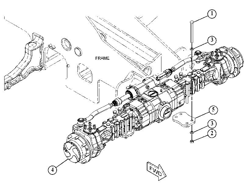 AXLE & MOUNTING GP 4998464 CAT