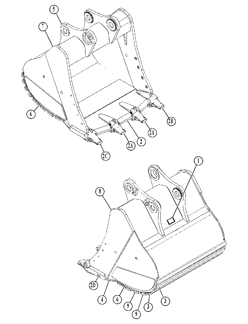 BUCKET AS-SEVERE SERVICE SPADE 4916813 CAT