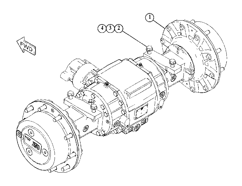 AXLE & MTG GP-DRIVE 4871830 CAT