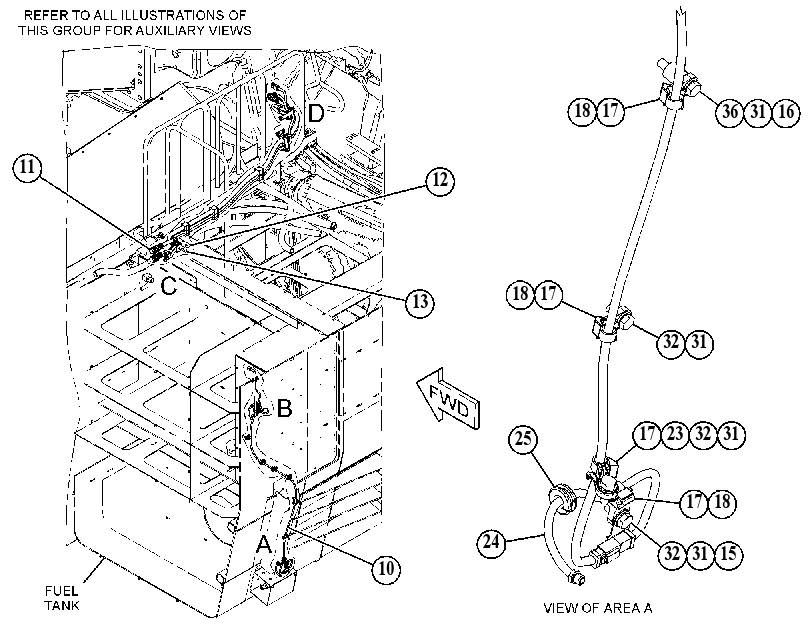 Проводка модуля AdBlue 4627622 CAT