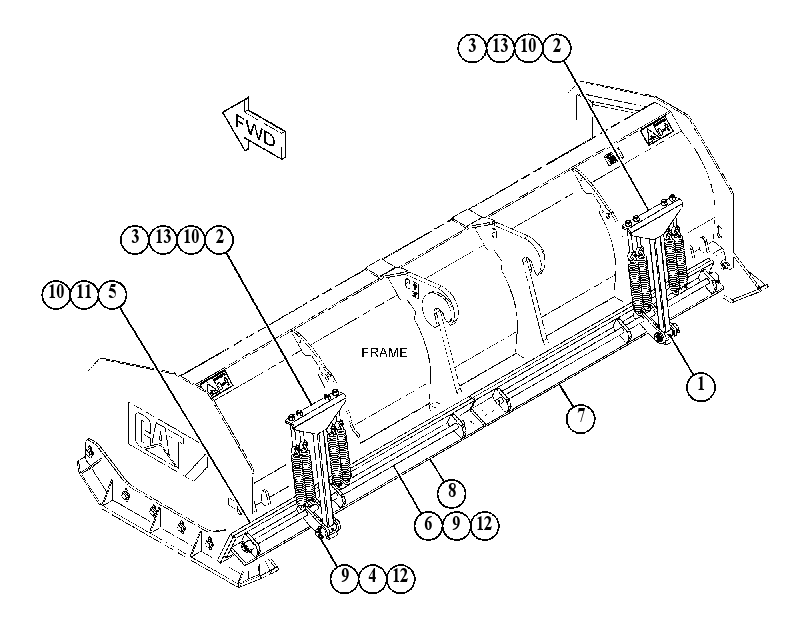 Режущая кромка 4861679 CAT
