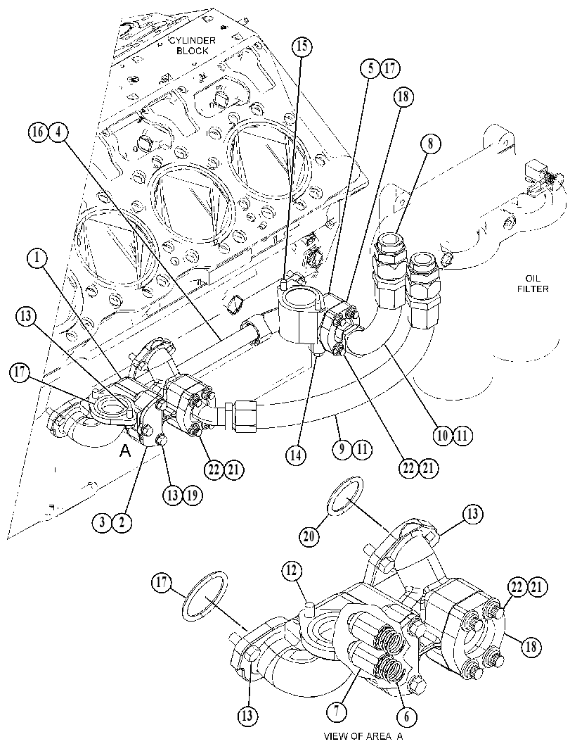LINES GP-ENGINE OIL FILTER 4684366 CAT