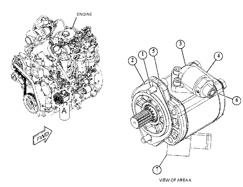 PUMP & MTG GP-HYDRAULIC FAN 4963425 CAT