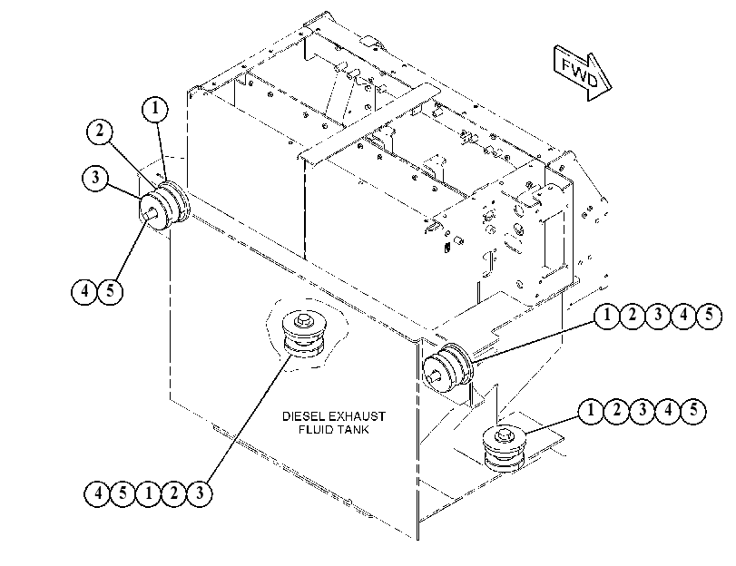MOUNTING GP-TANK 4627630 CAT
