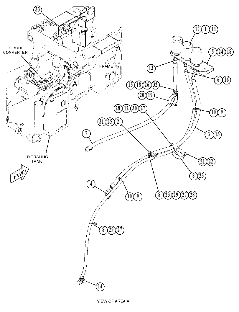 FILTER & LINES GP-HYDRAULIC 4931303 CAT