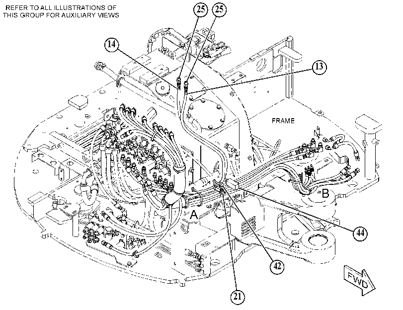 Трубопроводы управляющие 5001885 CAT