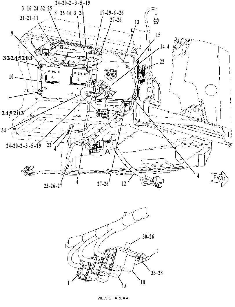 Проводка площадки 4647064 CAT