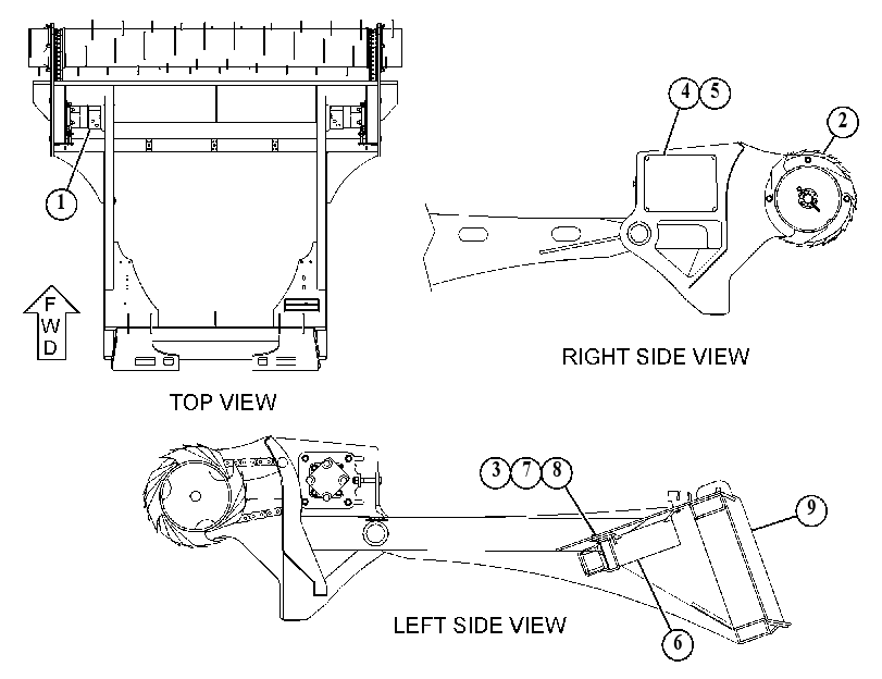 FRAME GP-SILAGE GRINDER 4890059 CAT
