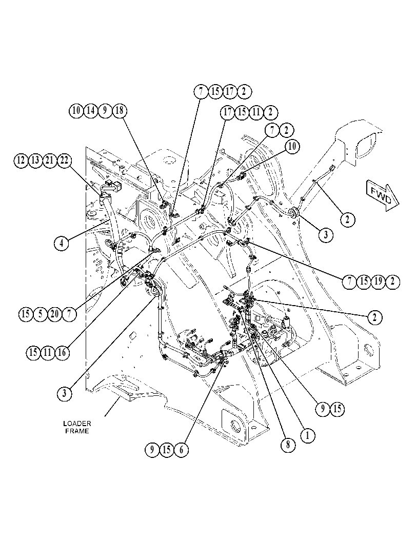 Проводка передняя 4802077 CAT