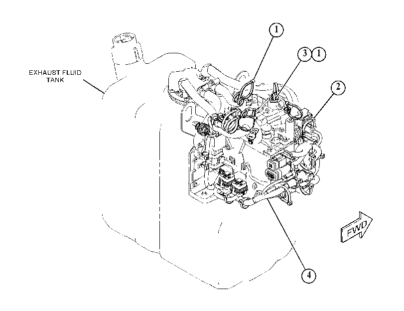 Проводка модуля AdBlue 5043173 CAT