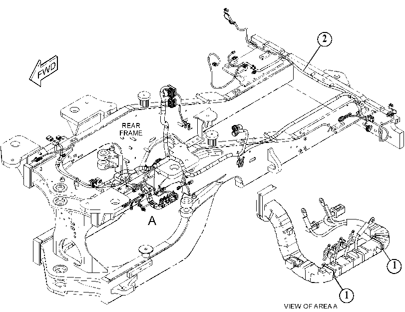 Жгут проводов шасси 4802086 CAT