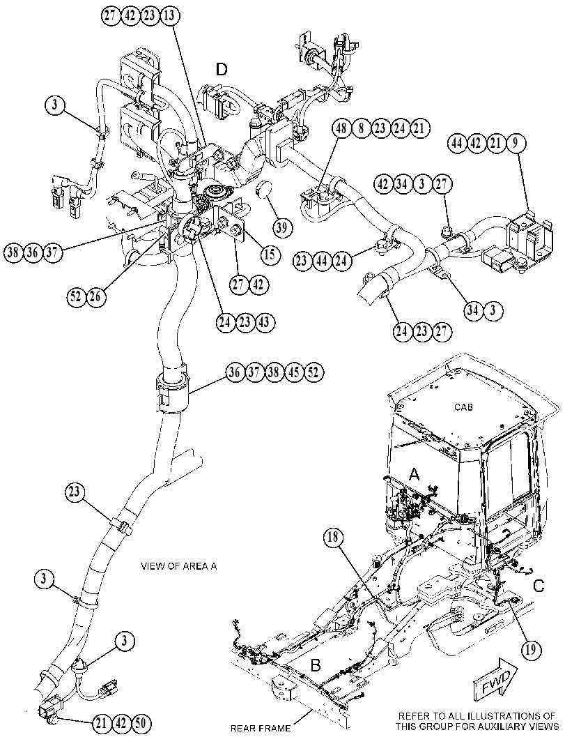 Проводка шасси 4802085 CAT