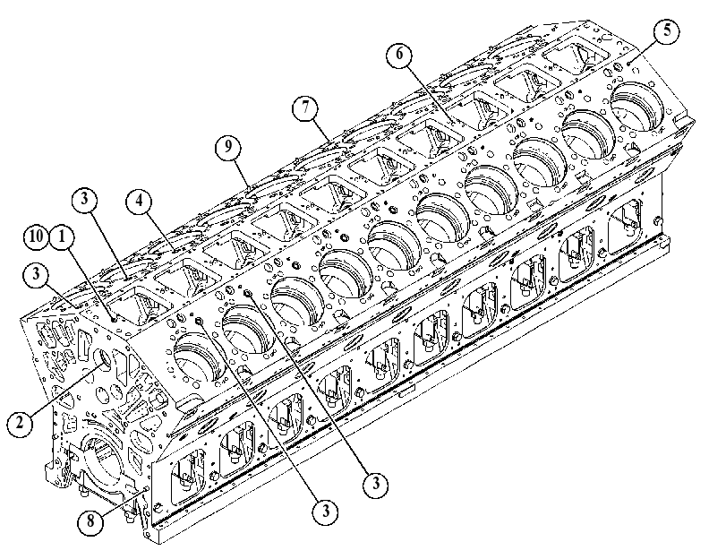 Блок цилиндров 4516650 CAT
