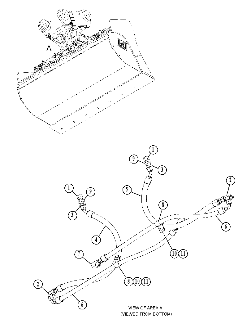 LINES GP-BUCKET TILT CYLINDER 5093246 CAT