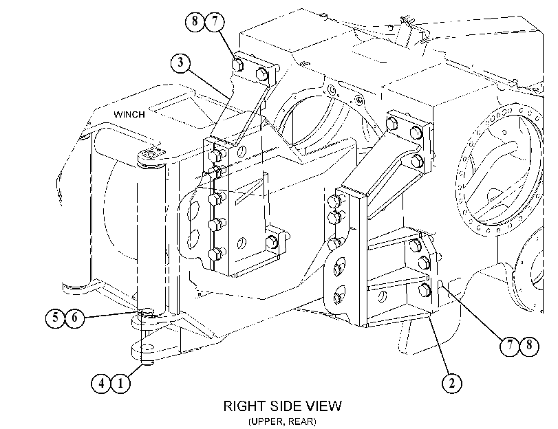 MOUNTING GP-WINCH 3837485 CAT