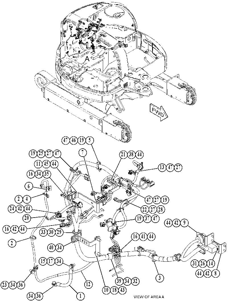 Проводка двигателя 5058064 CAT
