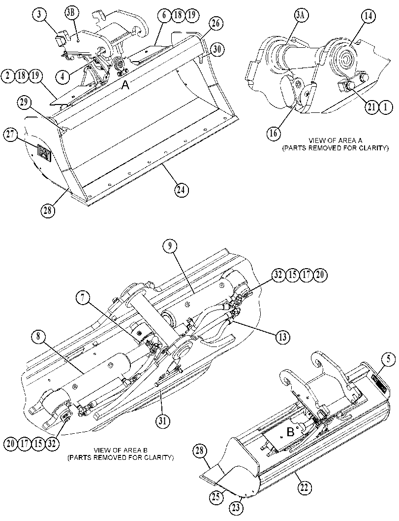 BUCKET GP-DITCH CLEANING 4820875 CAT