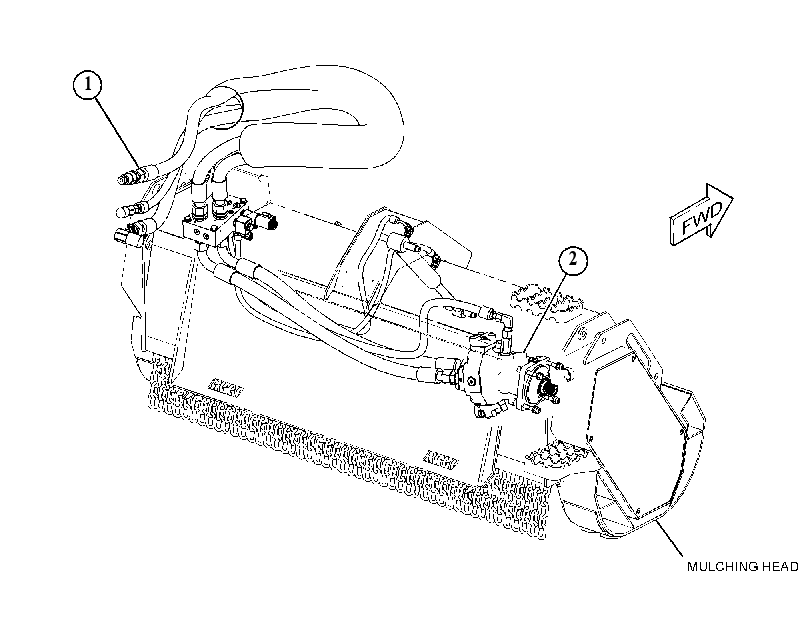 HYDRAULIC AR-MULCHING HEAD 4752764 CAT
