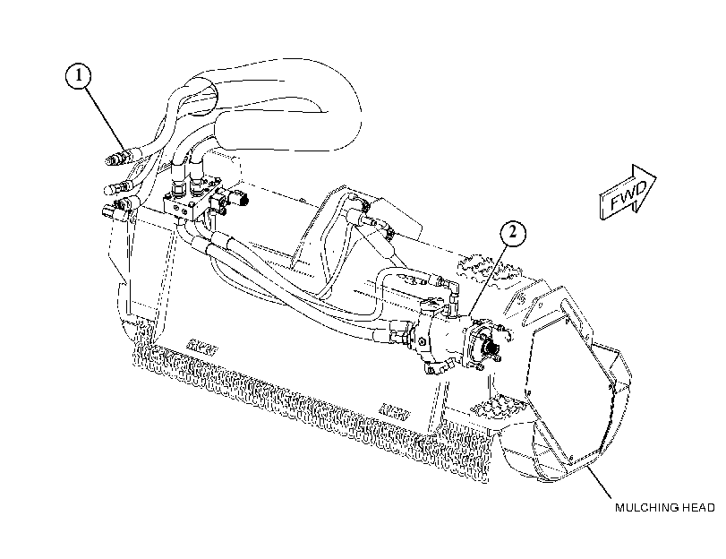 HYDRAULIC AR-MULCHING HEAD 4752774 CAT