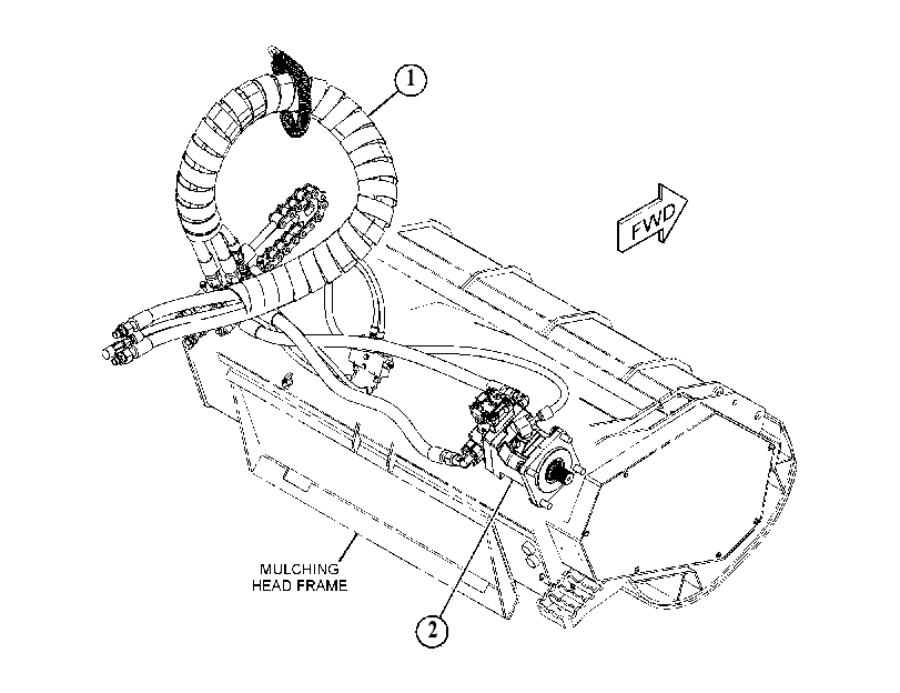 HYDRAULIC AR-MULCHING HEAD 4752784 CAT