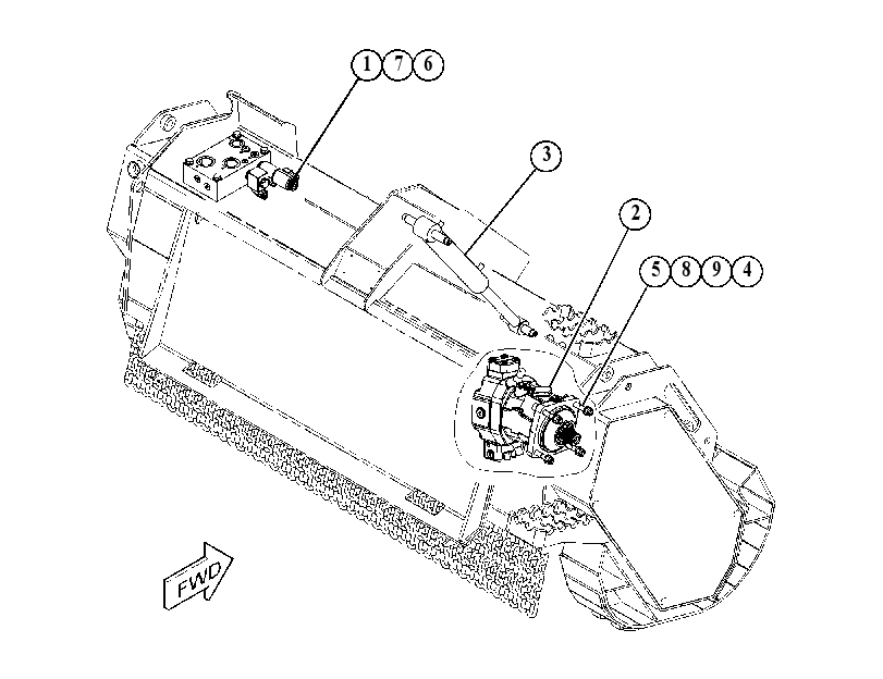 HYDRAULIC GP-MULCHING HEAD 4752775 CAT