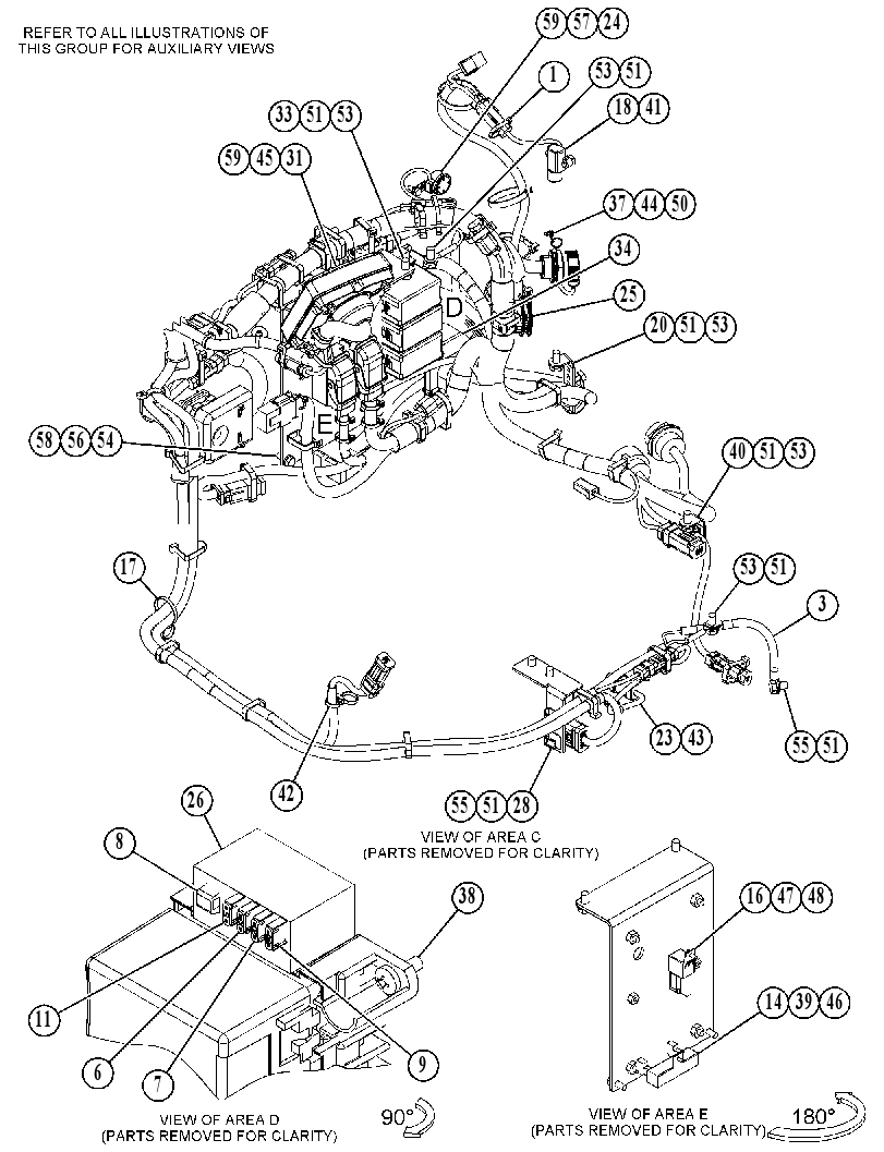 Проводка консоли 5058076 CAT