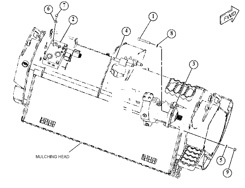 HYDRAULIC GP-MULCHING HEAD 4821438 CAT