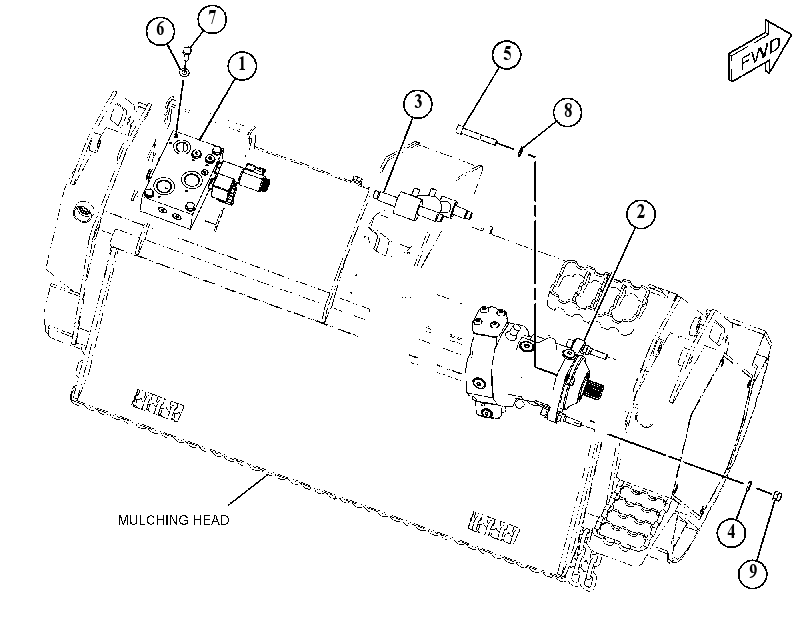 HYDRAULIC GP-MULCHING HEAD 4752773 CAT