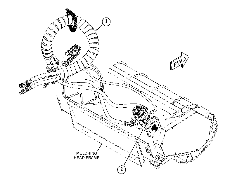 HYDRAULIC AR-MULCHING HEAD 4752804 CAT