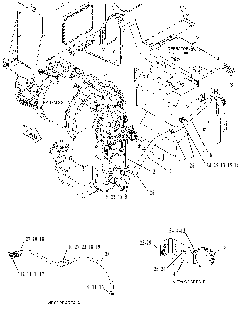 Заливная горловина масла трансмиссии 3647850 CAT