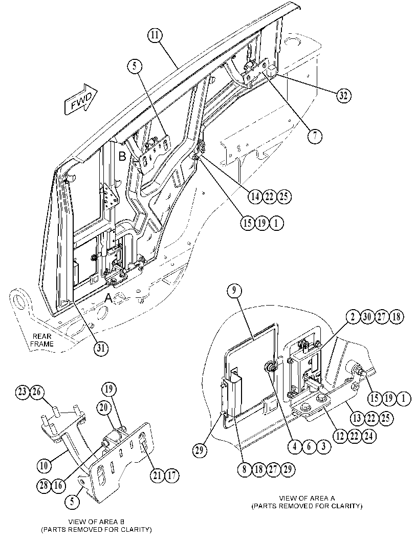DOOR GP-HOOD 4637999 CAT