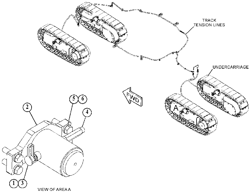 CYLINDER & MTG GP-TENSIONER 3741320 CAT