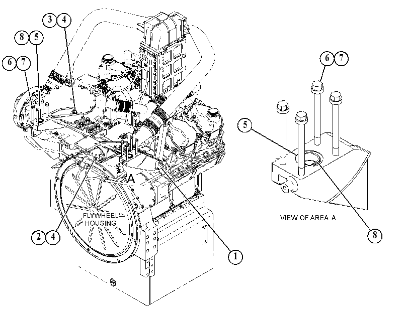 MOUNTING GP-TURBOCHARGER 3774616 CAT