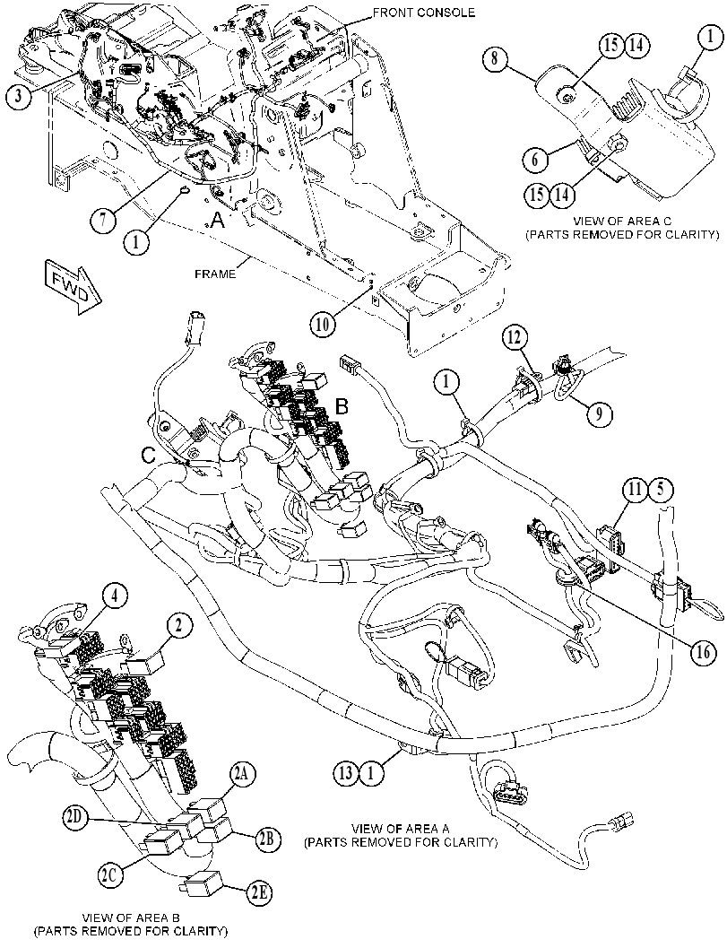 Проводка площадки 4598154 CAT
