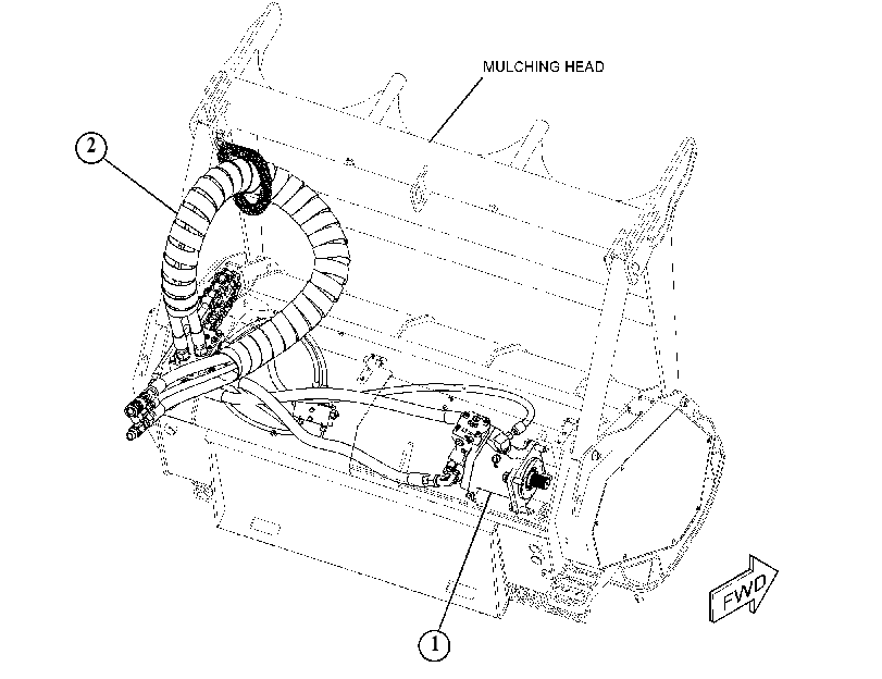 HYDRAULIC AR-MULCHING HEAD 4821467 CAT