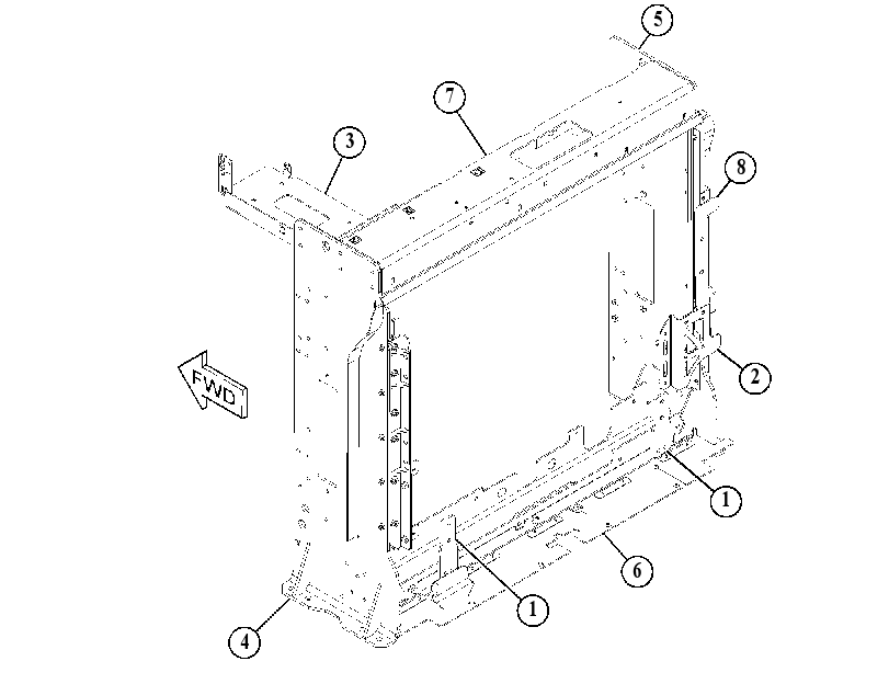 FRAME GP-RADIATOR 4451707 CAT
