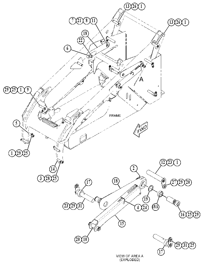PIN & LINK GP-LIFT ARM 4359037 CAT