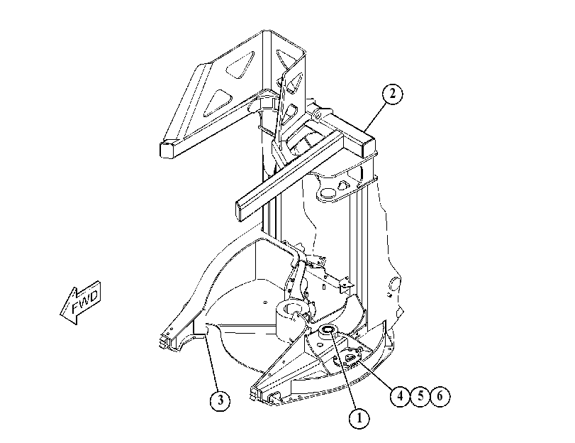FRAME GP-WHEEL SAW 4745861 CAT