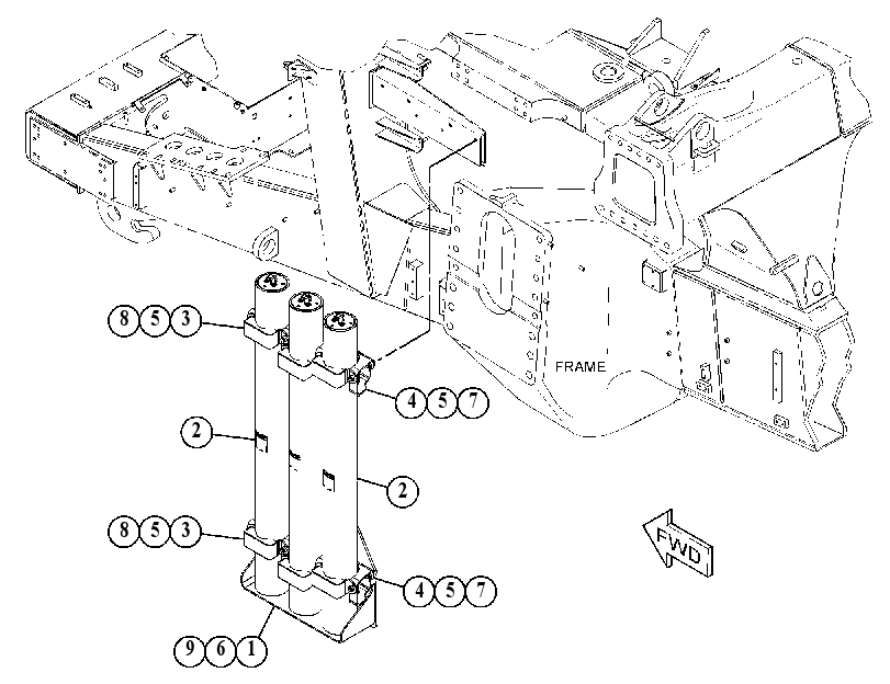 ACCUMULATOR & MTG GP-STEERING 3016860 CAT