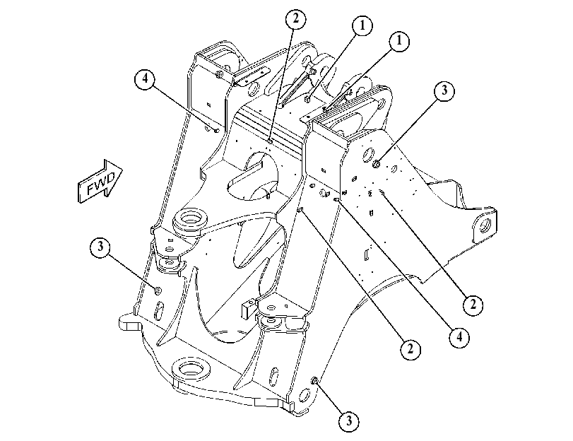 FRAME AS-LOADER 4926378 CAT