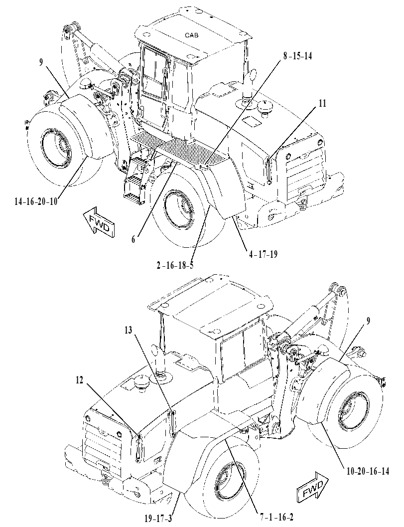 KIT-FENDER 3745857 CAT
