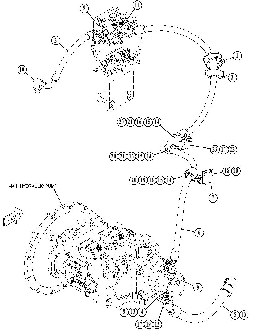 Трубопроводы насоса 4515729 CAT