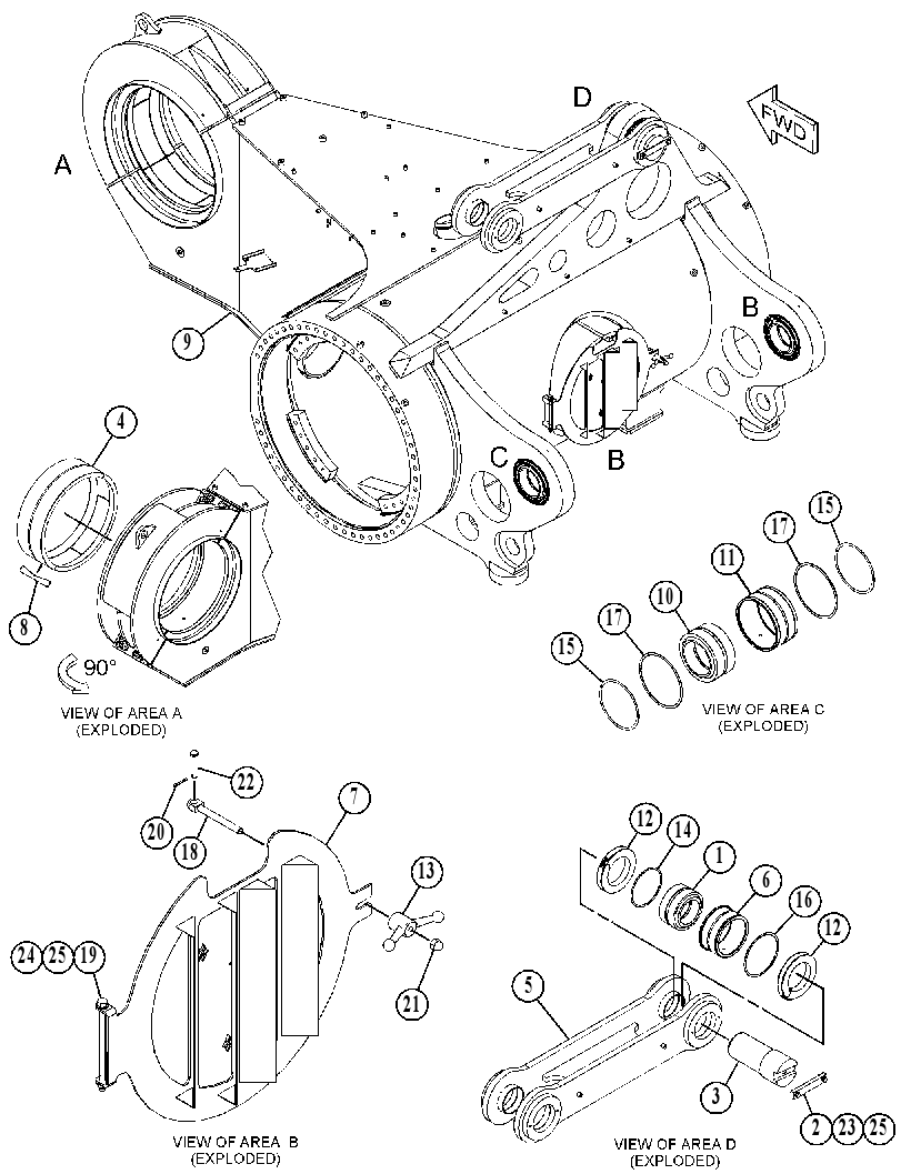 HOUSING GP-REAR AXLE 4322963 CAT