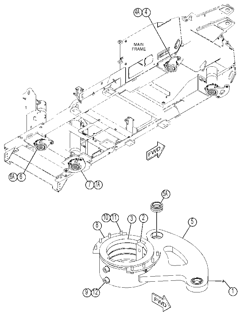 BEARING & MTG GP-STEERING 3741278 CAT