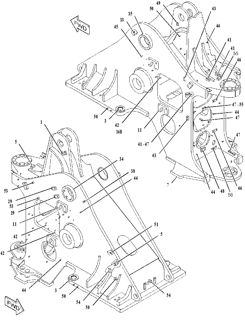 FRAME AS-LOADER 3377372 CAT