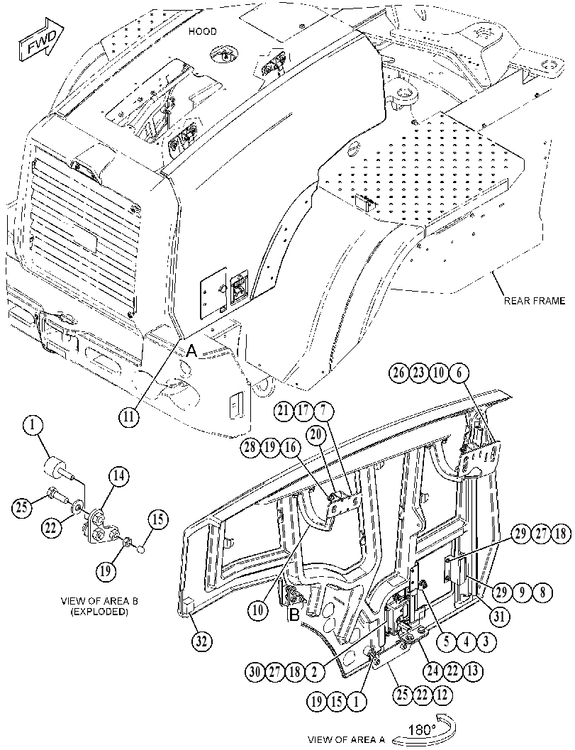 DOOR GP-HOOD 4638000 CAT