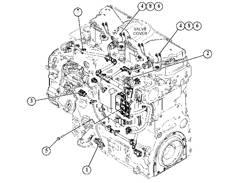 Проводка двигателя 4502855 CAT