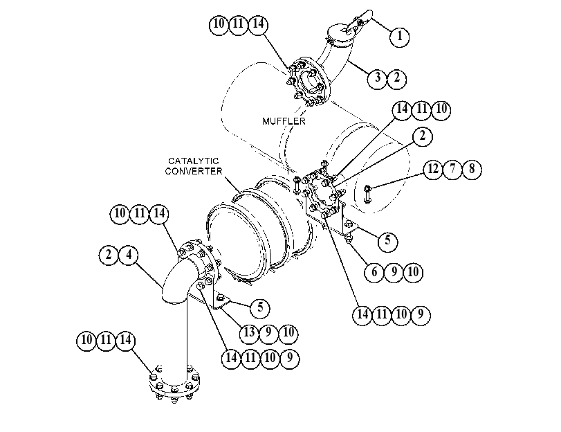 MOUNTING GP-MUFFLER 4814394 CAT