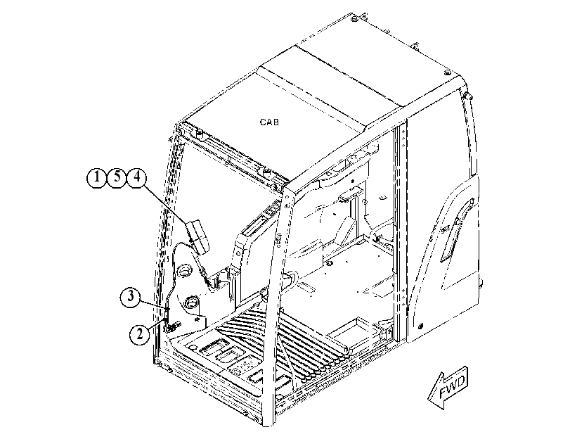 MOUNTING GP-DISPLAY 4893823 CAT