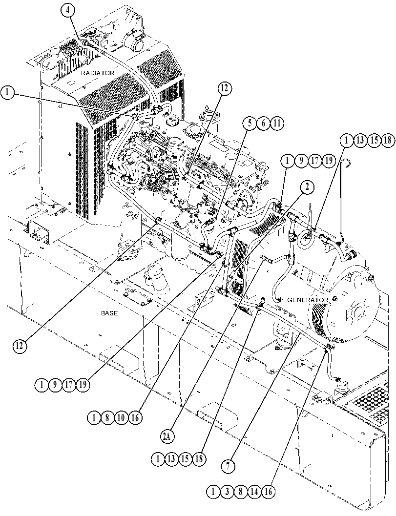 Проводка двигателя 4868095 CAT